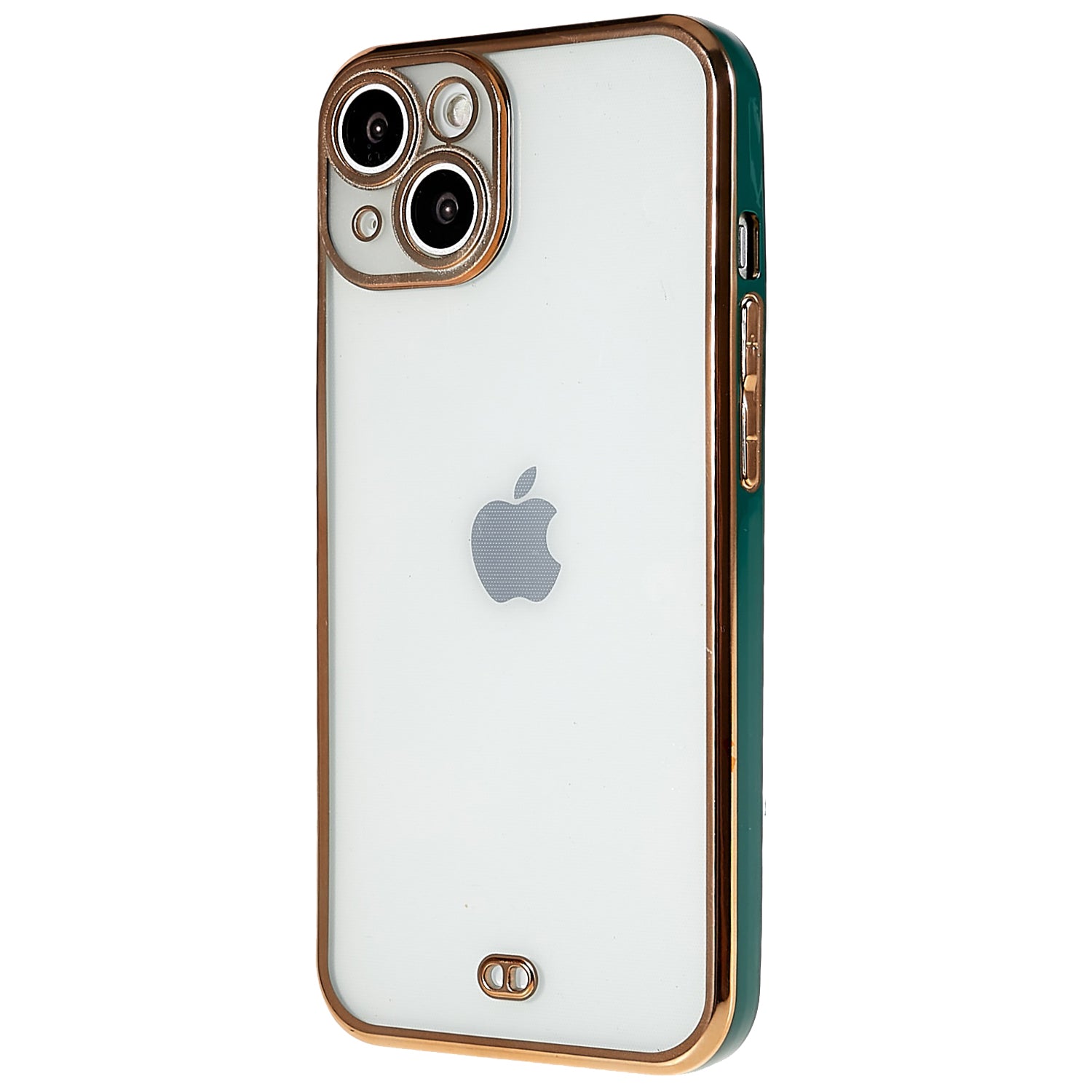 For iPhone 14 Clear Phone Case Electroplated Soft TPU Camera Protection Anti-Fall Phone Cover - White For iPhone 14 Clear Phone Case Electroplated Soft TPU Camera Protection Anti-Fall Phone Cover - White